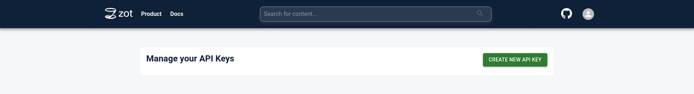 zot API key management